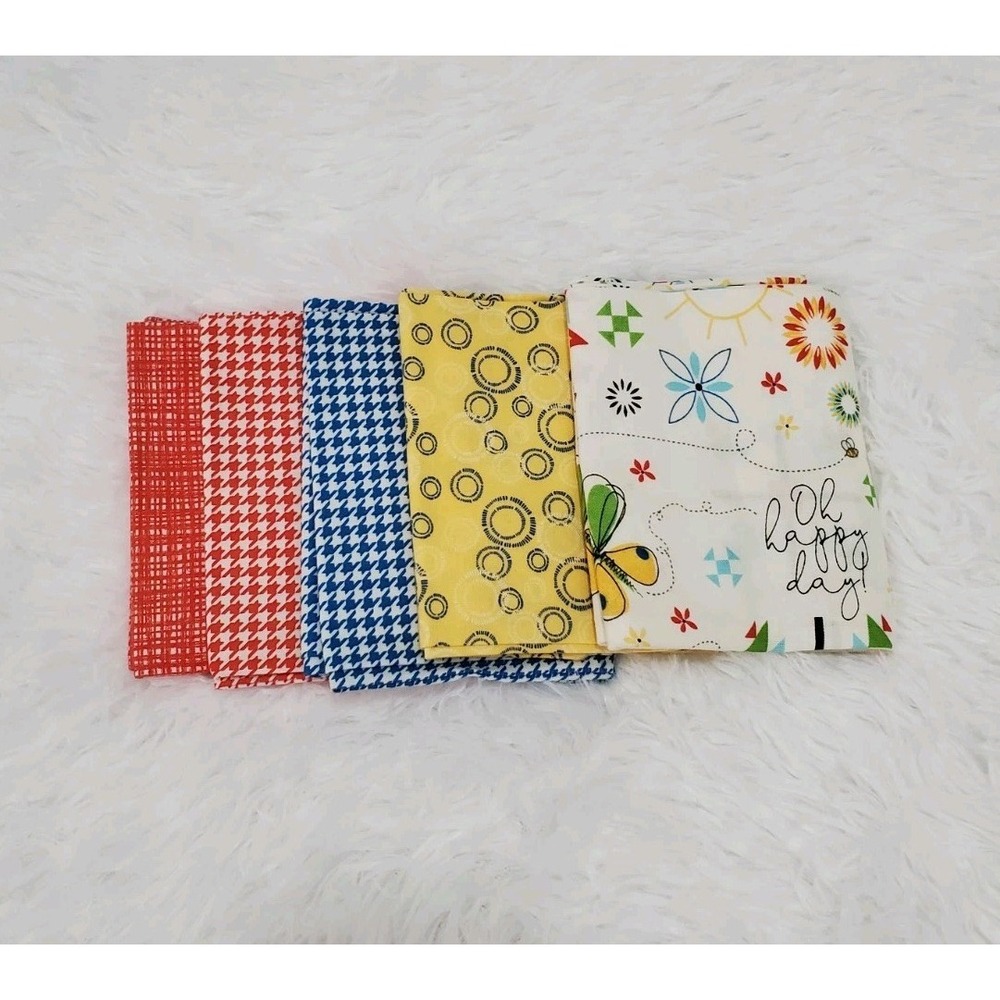 "Oh Happy Day" Fat Quarter Bundle By Sandy Gervais - Riley Blake 5pc